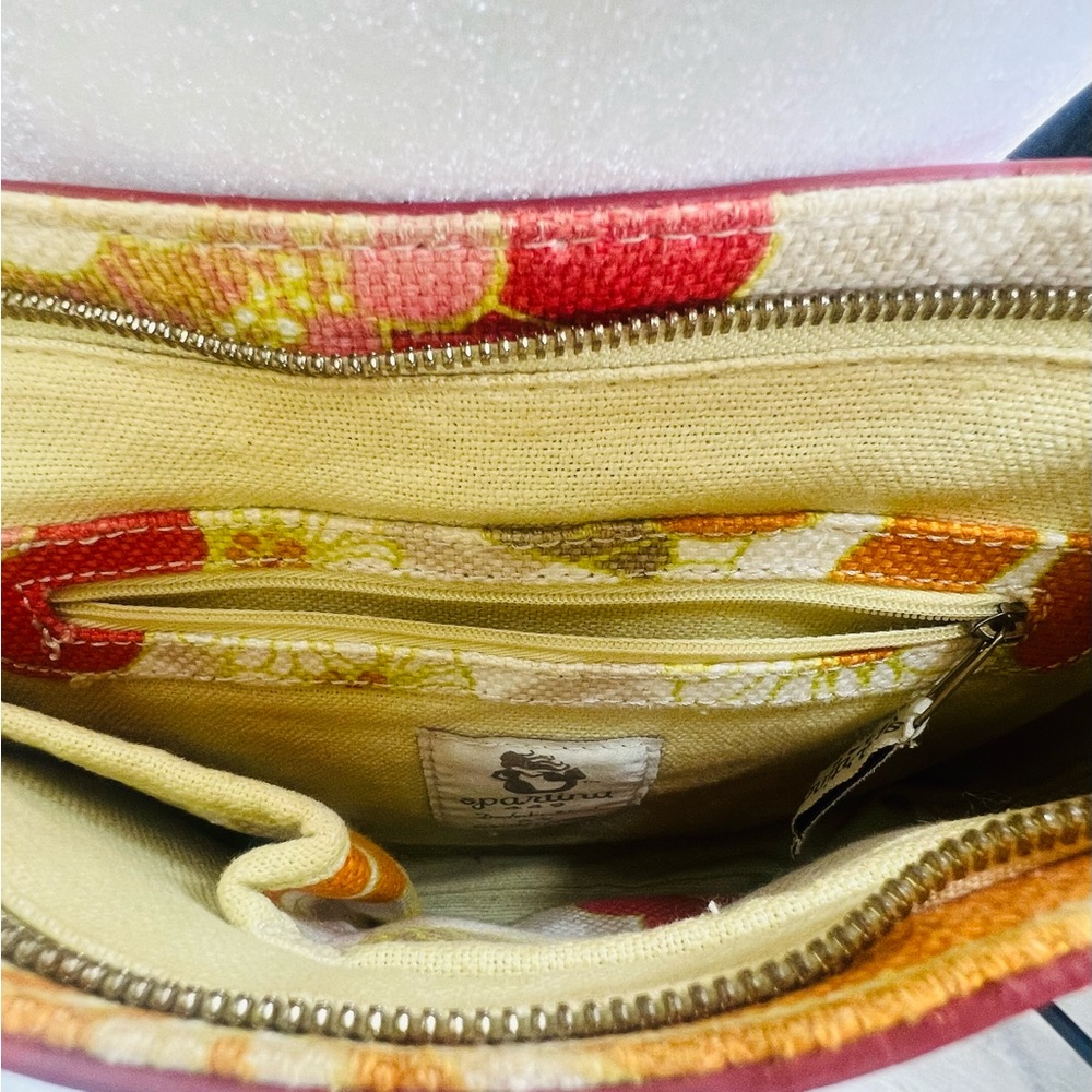 SPARTINA 449 Carson Cottage Linen Floral Adjustable Crossbody Shoulder Purse Bag - Picture 7 of 16